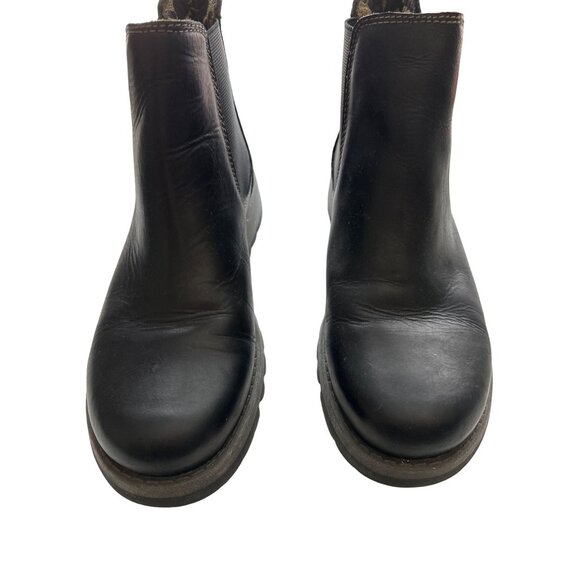 Women's Black Ankle Boots - Picture 4 of 12